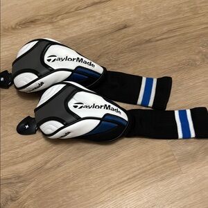 TaylorMade Golf Club Headcovers - Black, White, Blue
